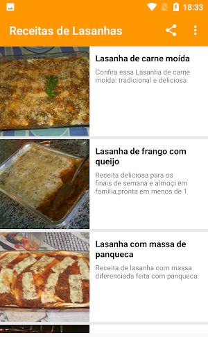 Receitas de Lasanhas Screenshot 0