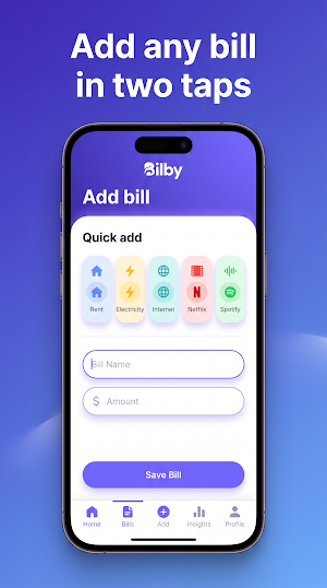 Bilby: Bill Organizer Reminder Screenshot 1