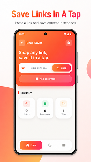 Snap Saver: Video & File Screenshot 0