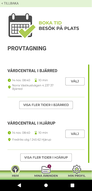 HMC Online – digifysisk vård Screenshot 0