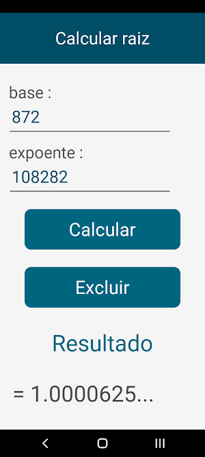 Root Calculator Screenshot 2