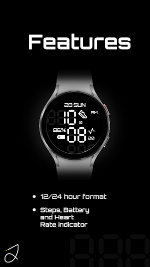 Simple Digital Watch Face Screenshot 1