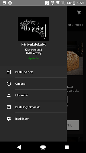 Håndverksbakeriet Screenshot 2