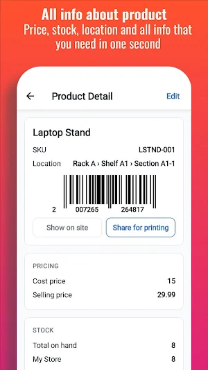 Sklad – Offline Stock Manager Screenshot 1