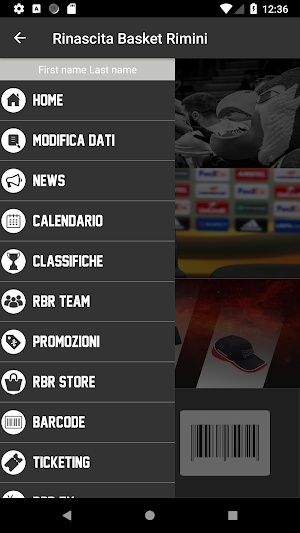 RBR APP - Rinascita Basket Rim Screenshot 1