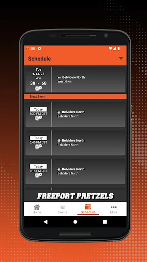 Freeport Pretzels Athletics Screenshot 1