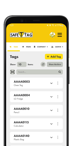 Safe T Tag Screenshot 3