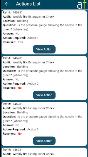AuditForm Resolution Screenshot 1