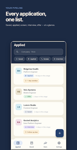 Applied: Application Tracker Screenshot 0