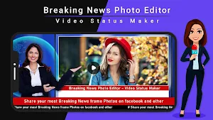 Breaking News Video Maker - Breaking Photos Maker Screenshot 0