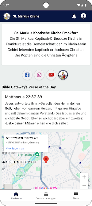 St Markus Koptische Kirche Ffm Screenshot 1