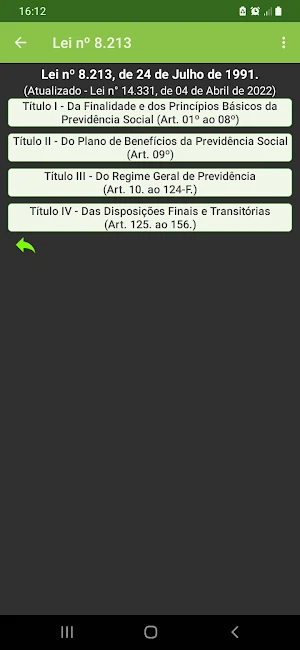Lei nº 8.213 Screenshot 1