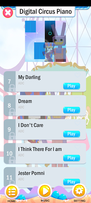 Jax Pomni Circus Piano Tile Screenshot 1