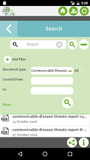 ECDC Threat Reports Screenshot 2