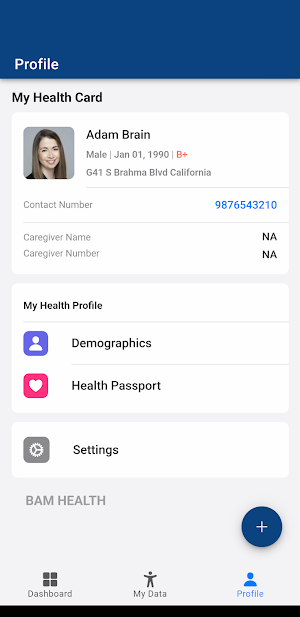 BAM HEALTH Screenshot 2