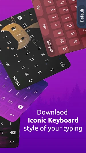 Iconic Keyboard- Stylish Fonts Screenshot 1