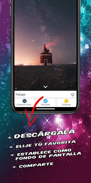 Stars background Screenshot 2