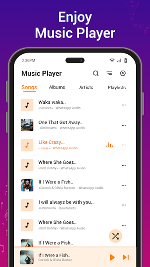 MP3 Offline Audio Music Player Screenshot 0