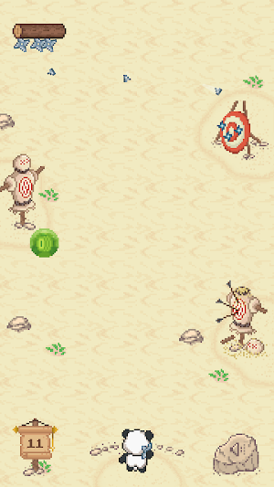 Panda Ken Throwing Shuriken Screenshot 3