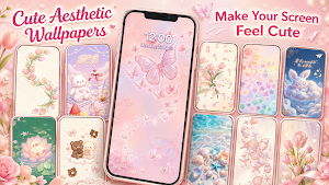 Cute Girly Aesthetic Wallpaper Screenshot 0