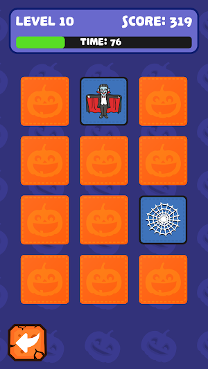 Halloween Memory Game for Kids Screenshot 2