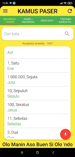 Kamus Paser Online Screenshot 1