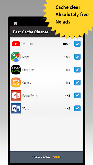Fast Cache Cleaner Screenshot 0