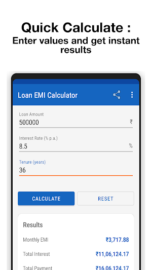 Loan EMI Calculator Screenshot 1