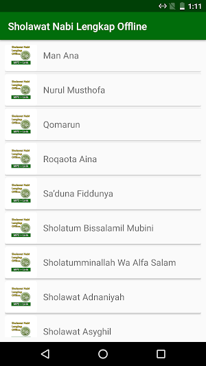 Sholawat Nabi Offline + Lirik Lengkap Screenshot 1