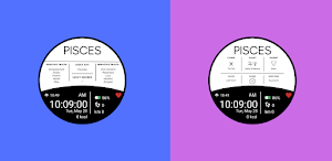 Pisces Zodiac Sign Watch Face Screenshot 1