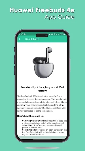 Huawei Freebuds 4e App Guide Screenshot 3