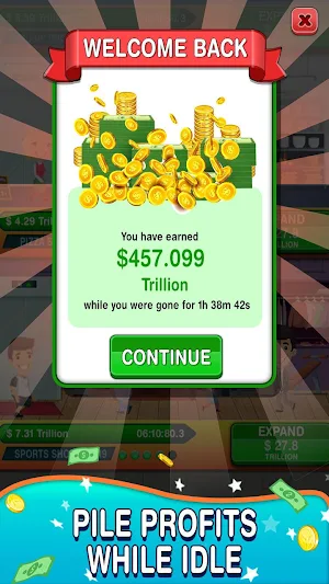 Idle Cash Clicker: Money Tycoon- Manager Simulator Screenshot 2
