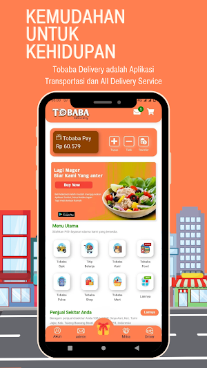Tobaba - Ojek & Food Delivery Screenshot 0