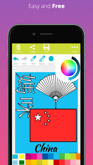 ColorFly | Nation Flags Coloring Book Screenshot 1