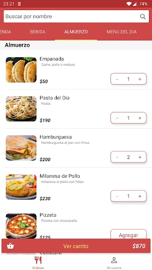 OrderEAT Screenshot 2