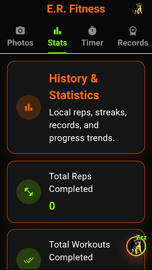 E.R. Fitness Screenshot 2