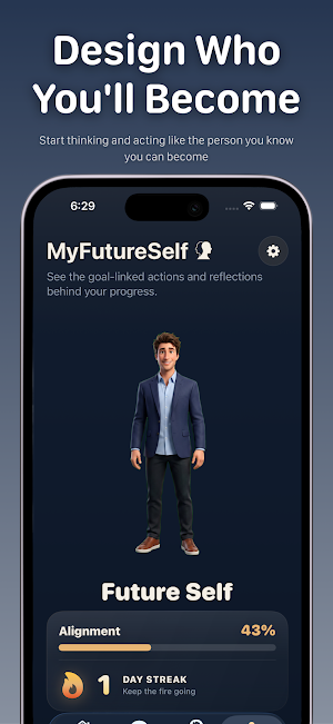 MyFutureSelf Daily Habit Coach Screenshot 1