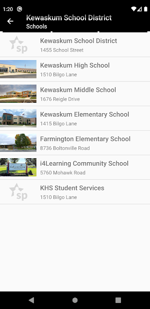 Kewaskum School District Screenshot 2