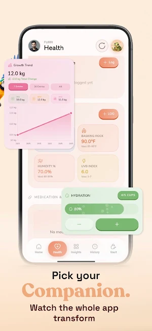 Furri - Pet Health & Care Log Screenshot 2
