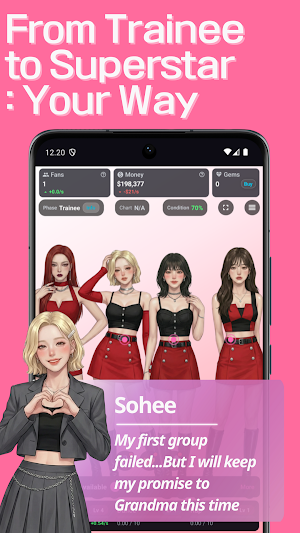 KPop Manager: Girl Group Sim Screenshot 1
