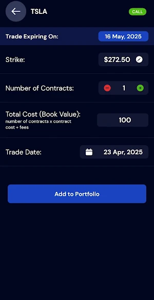 Stock Options Screenshot 3
