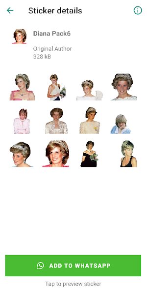 Princess Diana Stickers Screenshot 3