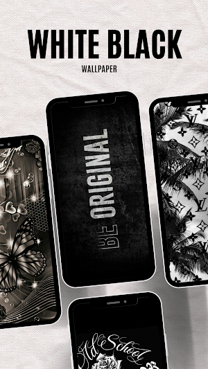 Wallpaper White Black Screenshot 3