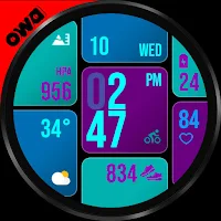 Blocks Animated Watch Face 045