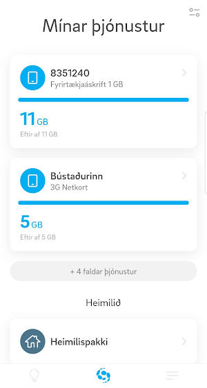 Síminn Screenshot 1