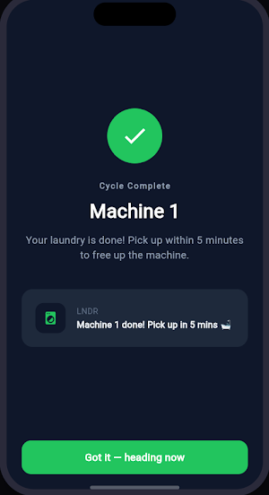 LNDR: MFU Laundry Tracker Screenshot 0