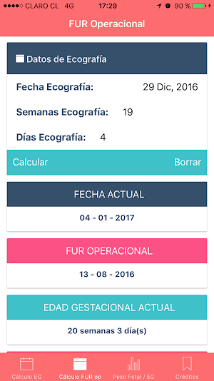 Calculadora Obstétrica UV Screenshot 1