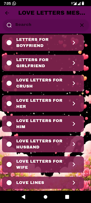 Love Letter Messages Screenshot 1