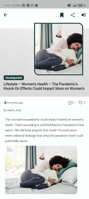 Lifestyle Blog Screenshot 1