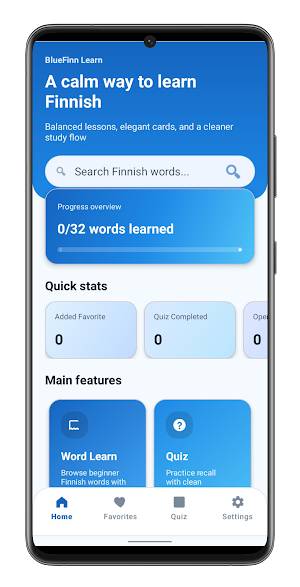 BlueFinn Learn Screenshot 0